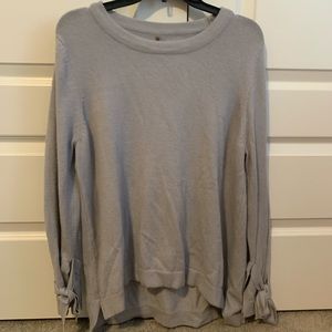 Grey Vince camuto tie sleeve sweater